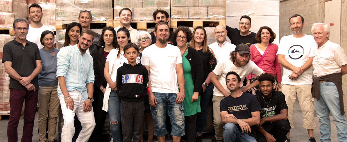 L'équipe Cimaj Toulouse regroupant les pôles Papier recyclé, Bois de chauffage densifié et les installations énergies renouvelables